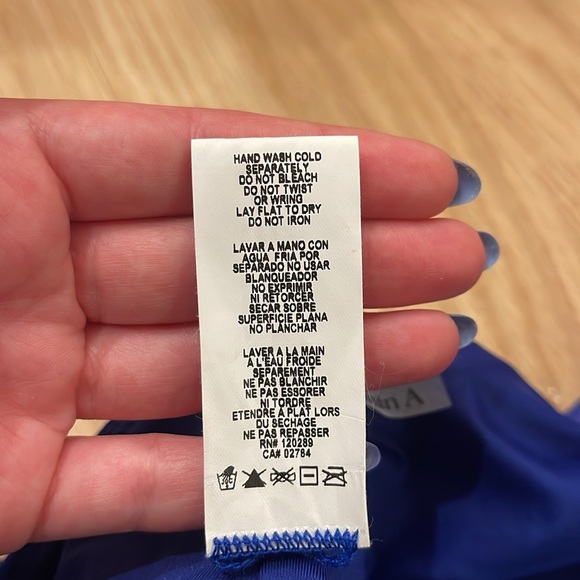 NWT Vitamin A Alia One Piece Swimsuit Cheeky Halter Blue 10 Large - Picture 11 of 11